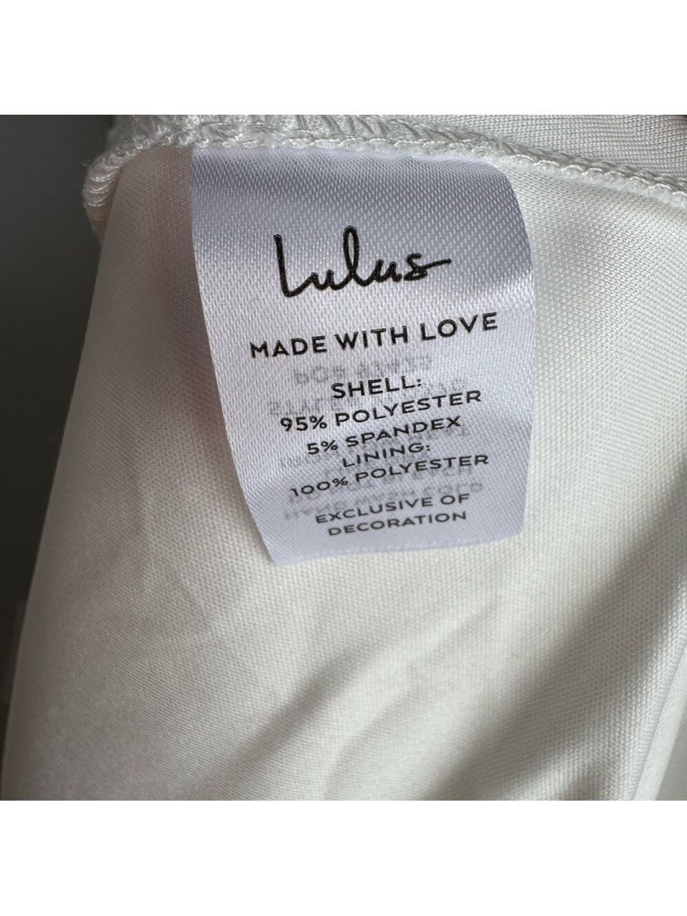 Lulu’s Modern Minimalist Wedding Gown Sz M White Event Dress Trumpet Cutout NWT - Picture 15 of 16